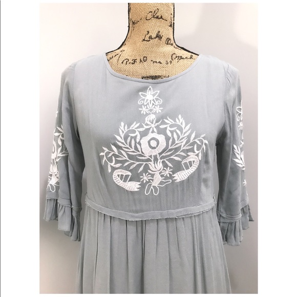 NWOT Tea N Rose Sage Maxi Dress - Picture 3 of 4